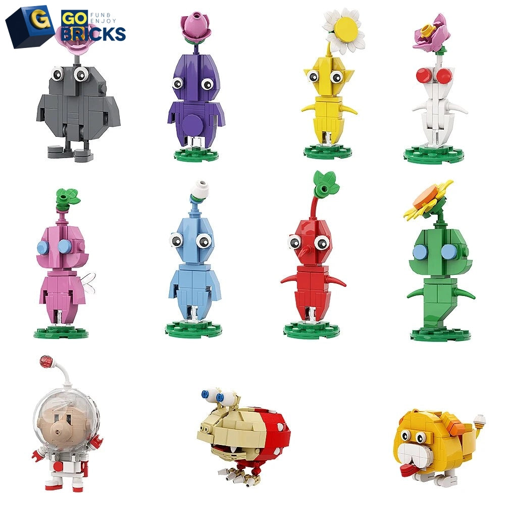 Gobricks Anime Pikmined Building Blocks Characters