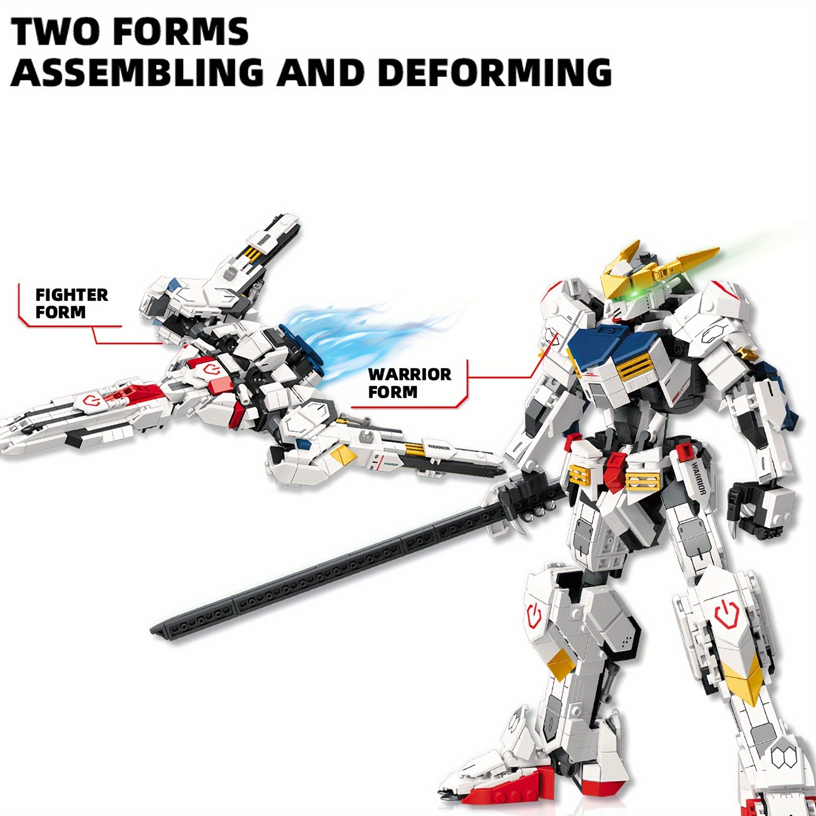 Transforming Mecha Building Blocks Set