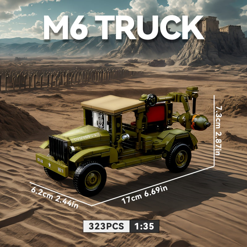 American classic tank armored vehicle anti-tank gun troop transport vehicle building block model toy, World Action 2 vehicle series, military enthusiast gift