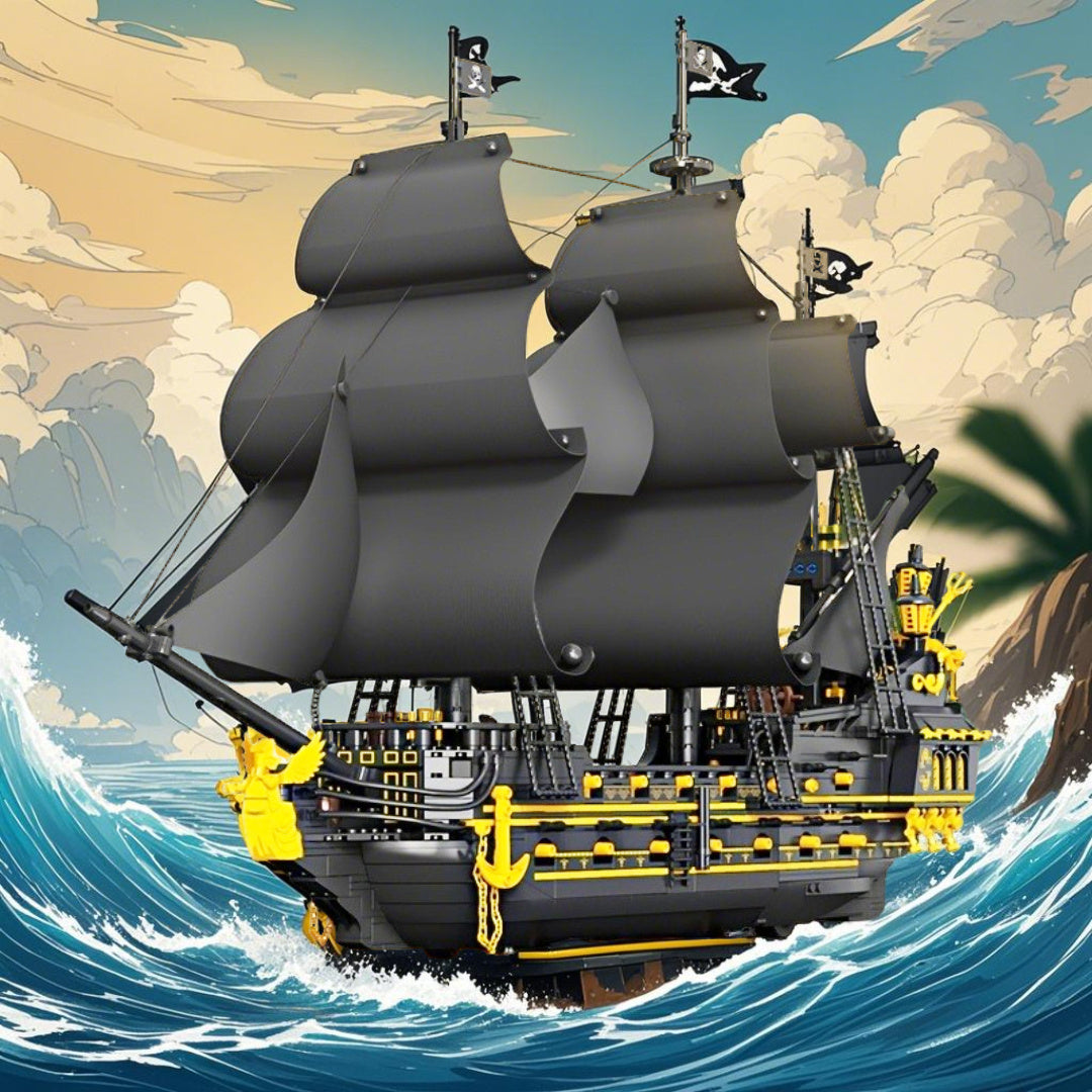 Pirate Ship Building Block Set