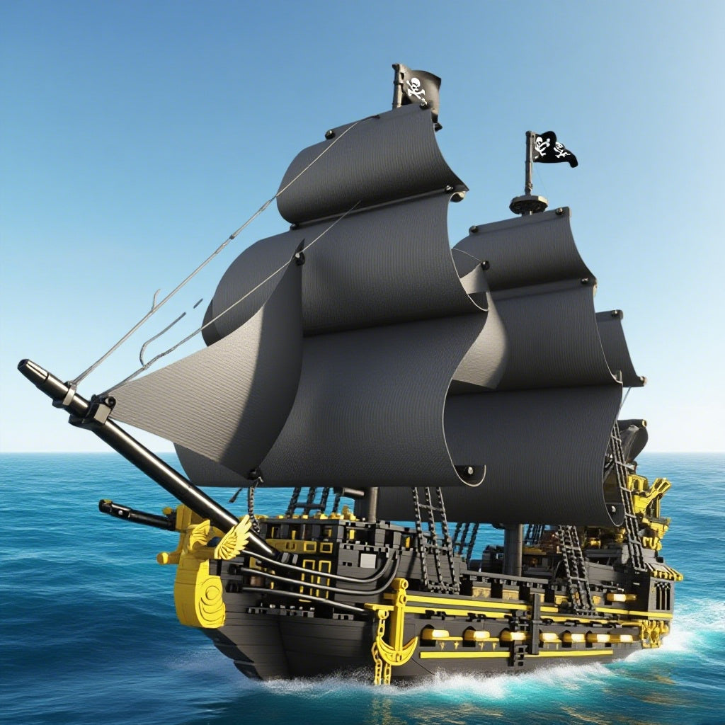 Pirate Ship Building Block Set