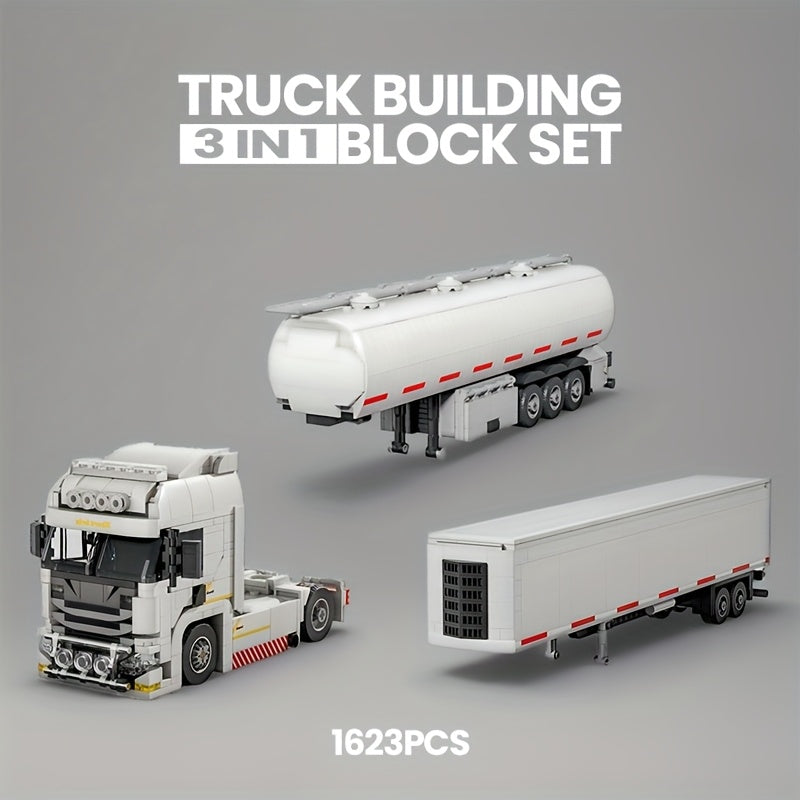 European Truck 3IN1 Building Blocks Set
