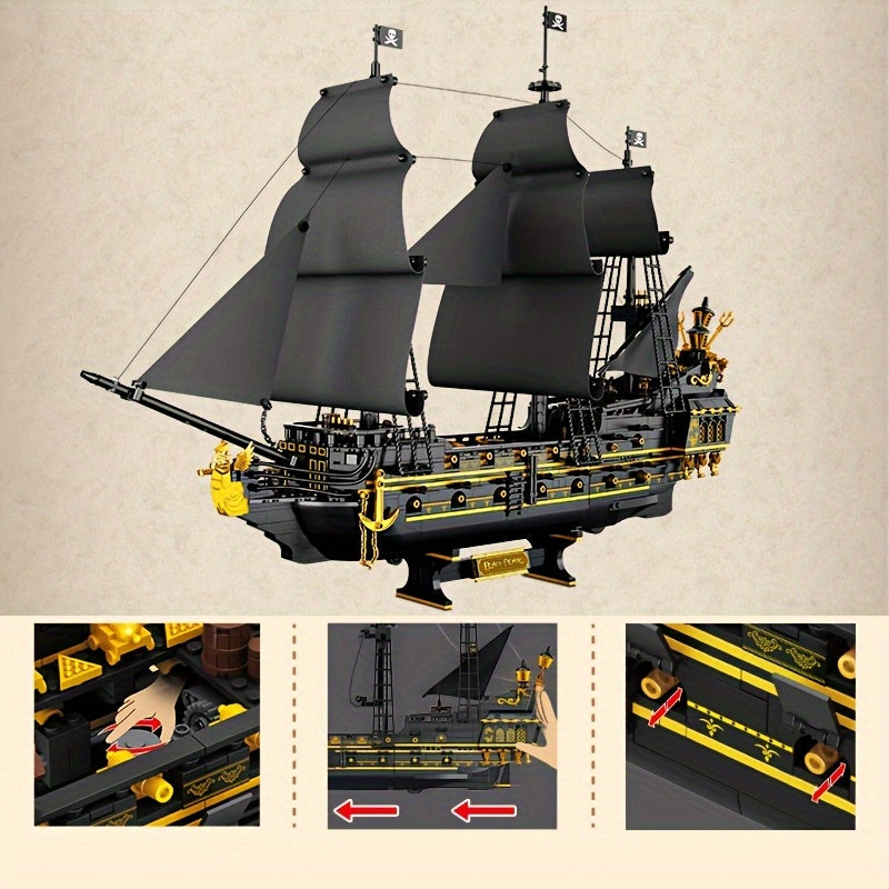 Pirate Ship Building Block Set