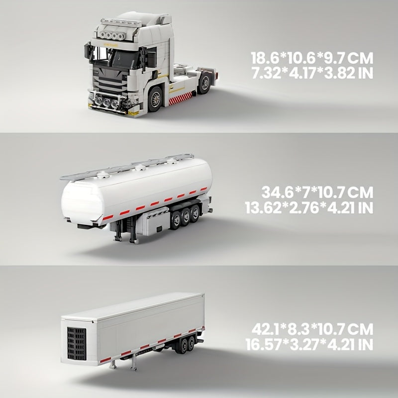 European Truck 3IN1 Building Blocks Set