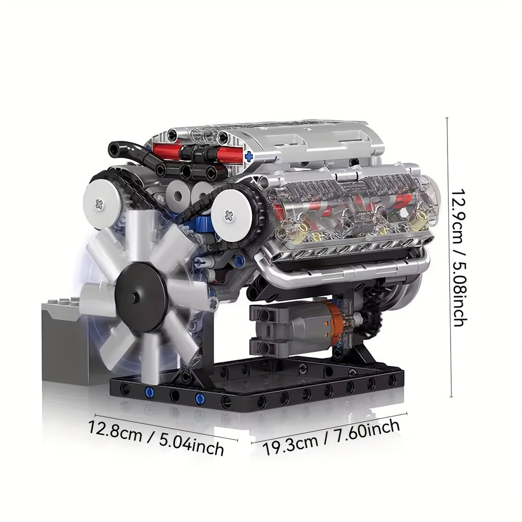 V8 Engine Building Blocks Set