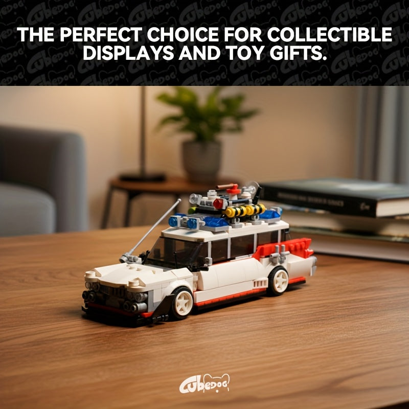 Halloween Ghost Hunters Ghost Adventure Bus Building Block Set, Holiday Travel Big Buster Racing Eight-Grid Car Toy Model, Classic Popular Movie And TV Series Themed Christmas Gift for Adult Fans, 1002pcs