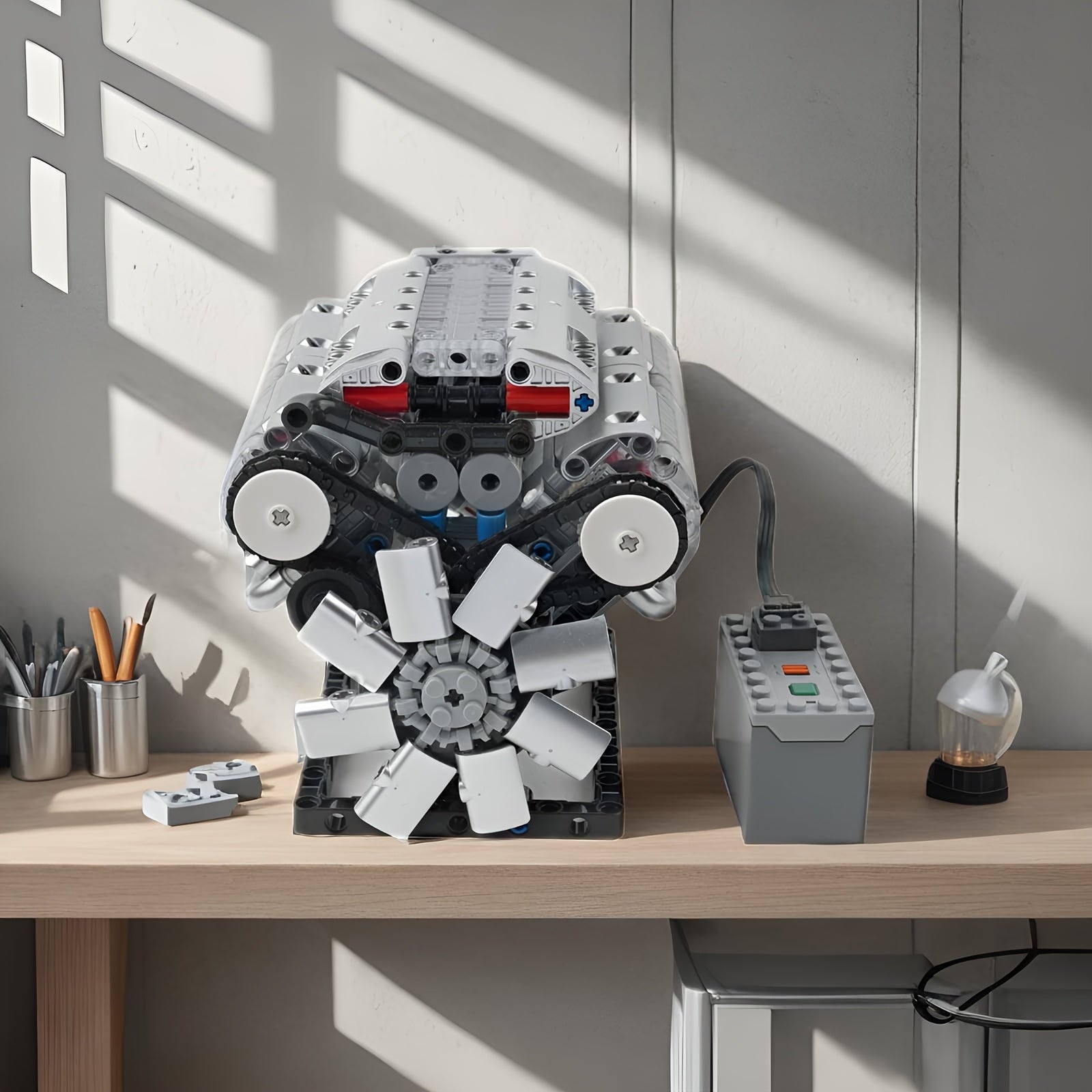 V8 Engine Building Blocks Set