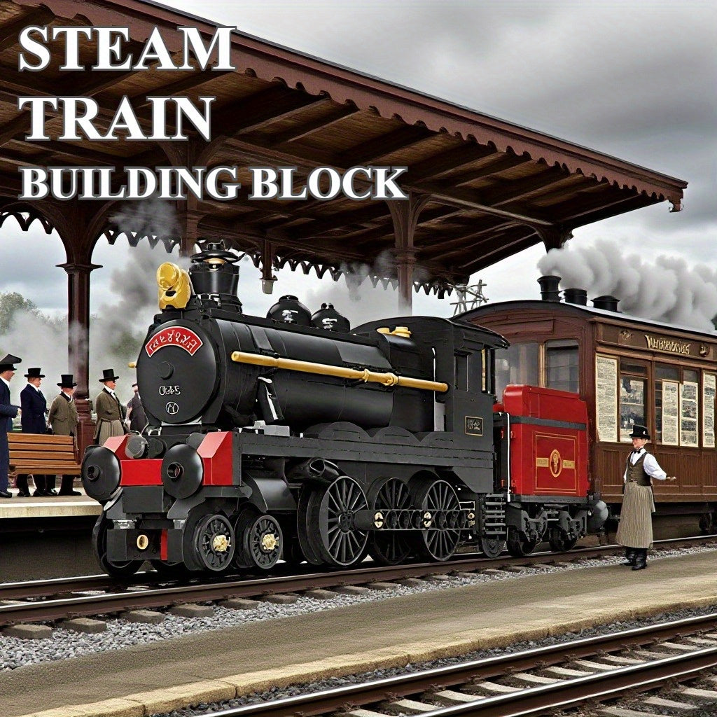 Steam Train Building Block Set