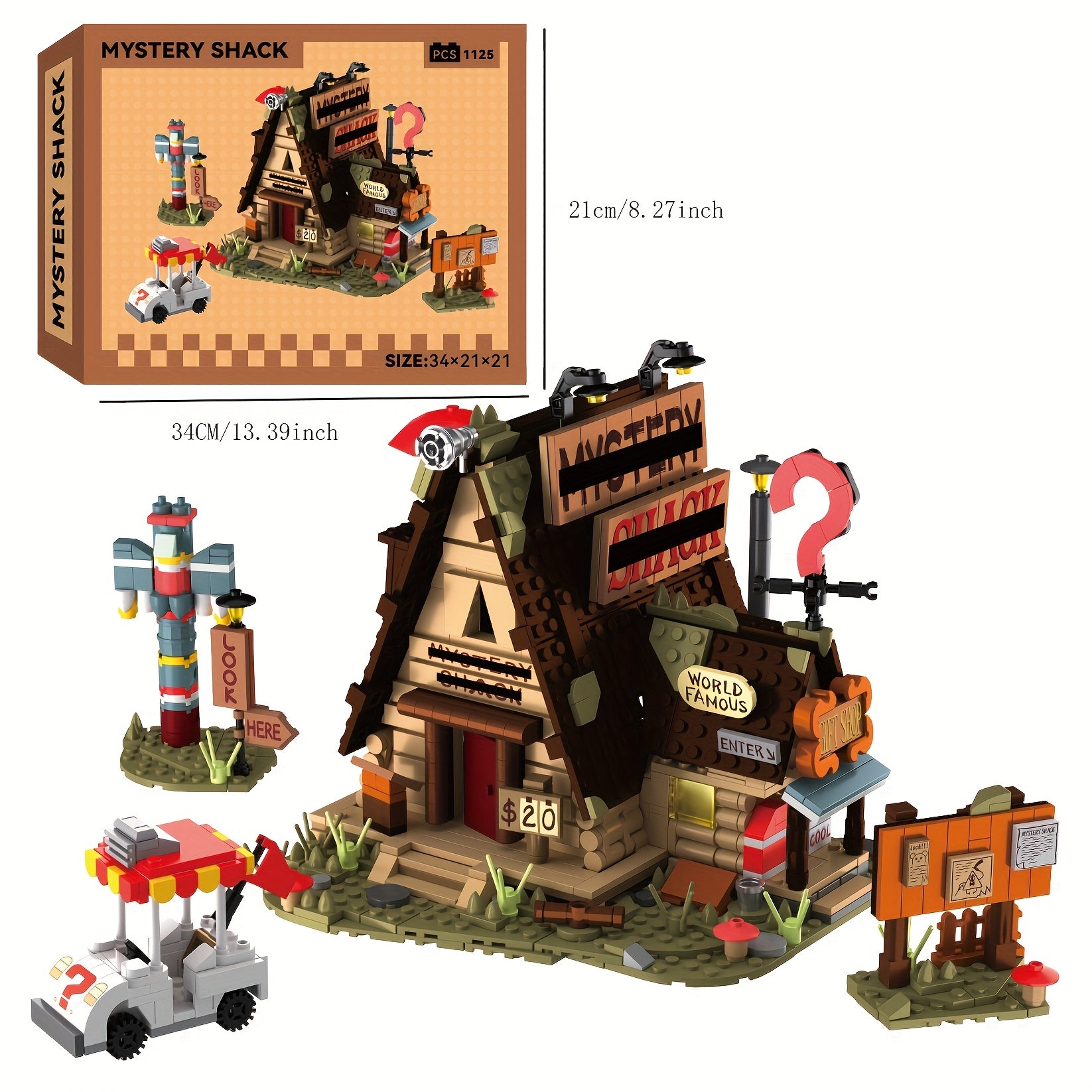 Gravity Falls Building Blocks Set