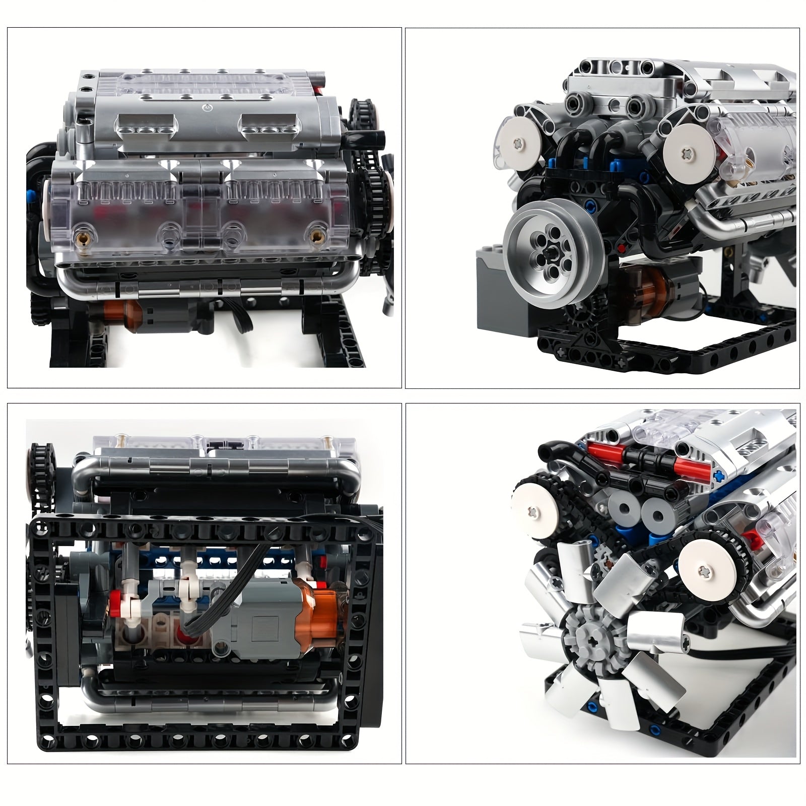 V8 Engine Building Blocks Set