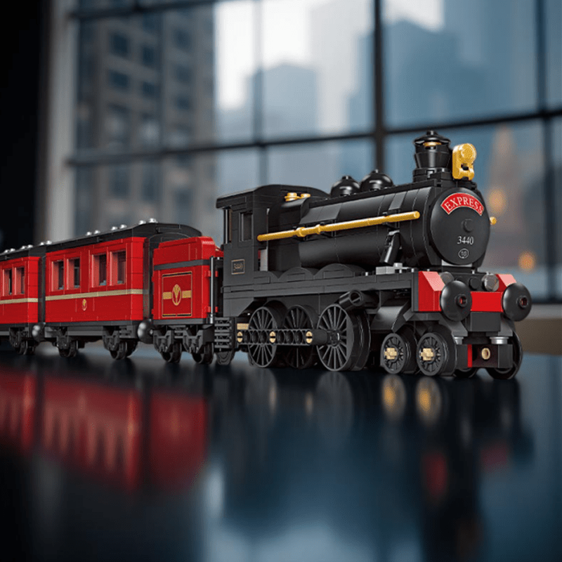 Steam Train Building Block Set