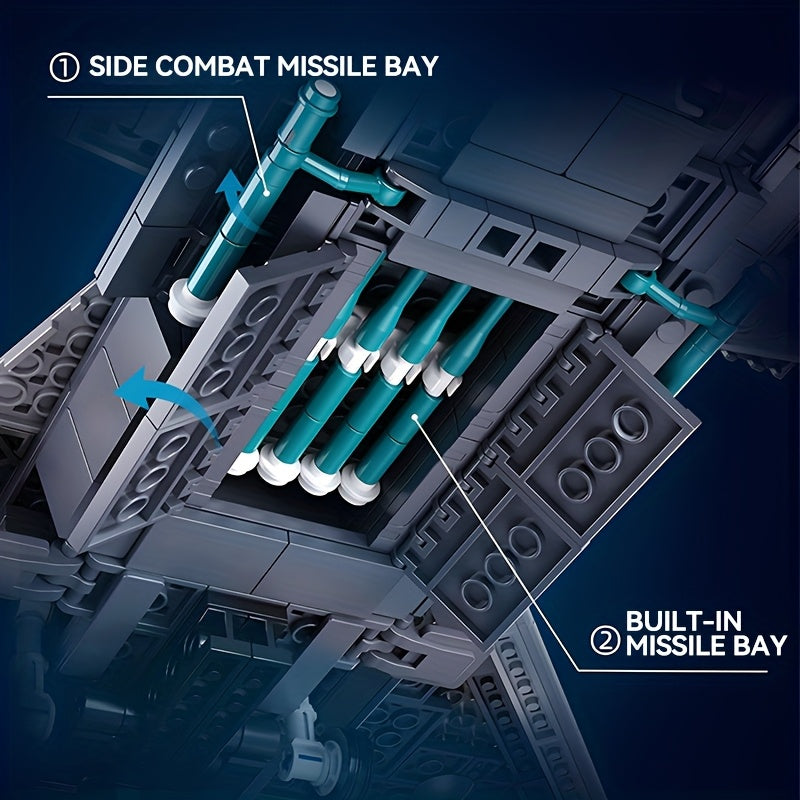 Z20 Fifth-Generation Stealth Fighter Building Block Set - Military-Themed Aircraft Assembly Model Toy with Pilot Figure, 1007pcs, Detailed Aircraft Design, Home Collection Desktop Decor, Military Gifts, Home Decor Item, Realistic Aircraft Model