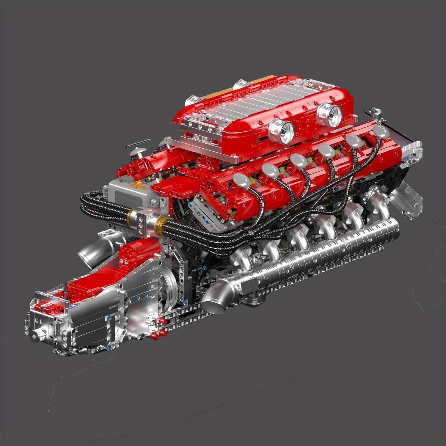 V12 Engine Red