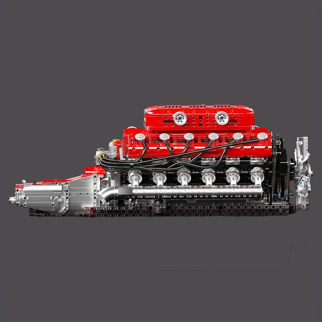 V12 Engine Red