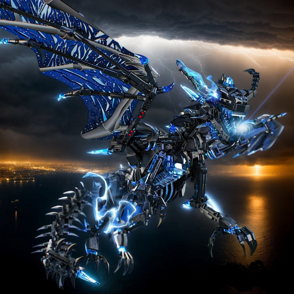 Epic Lightning-Themed Dragon