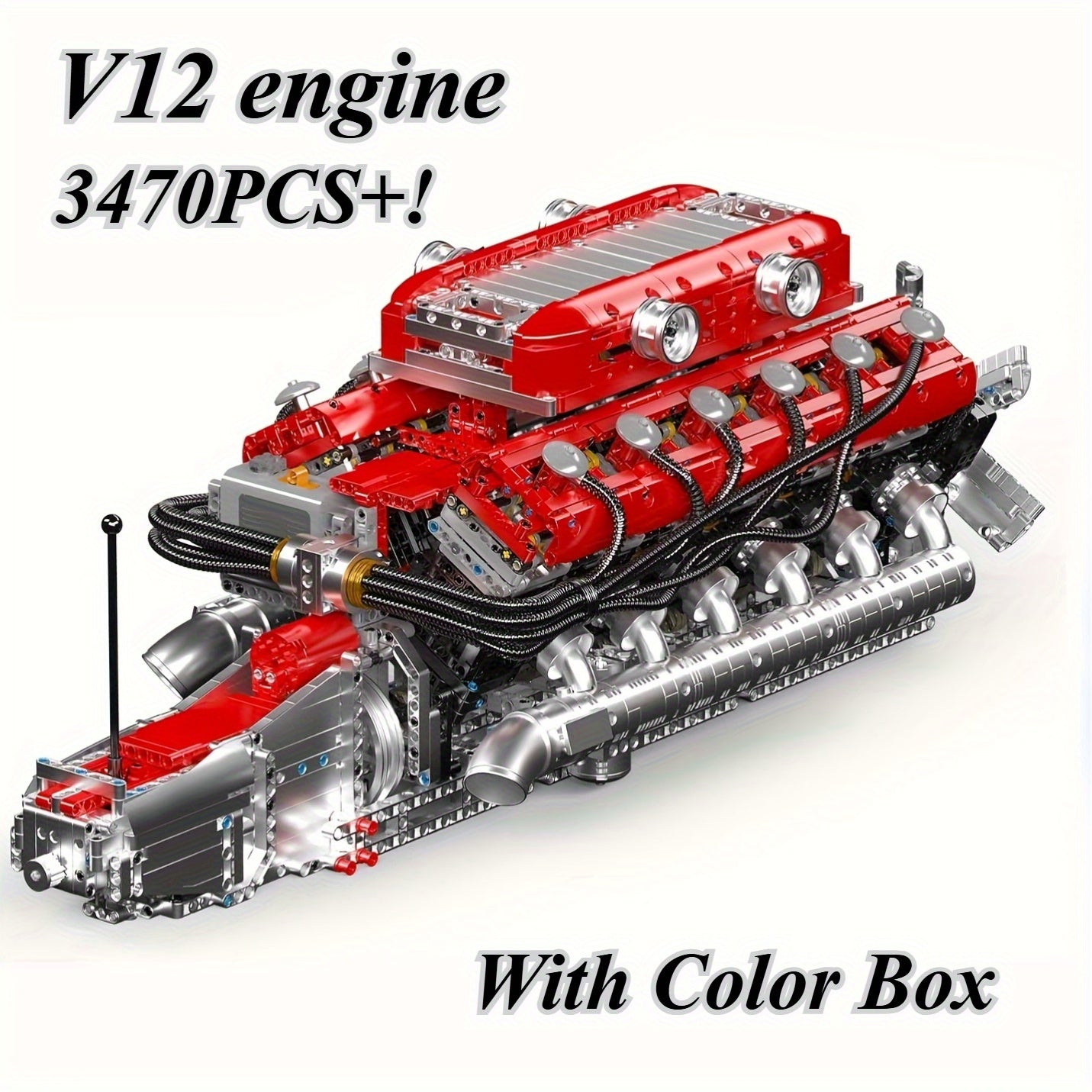V12 Engine Red