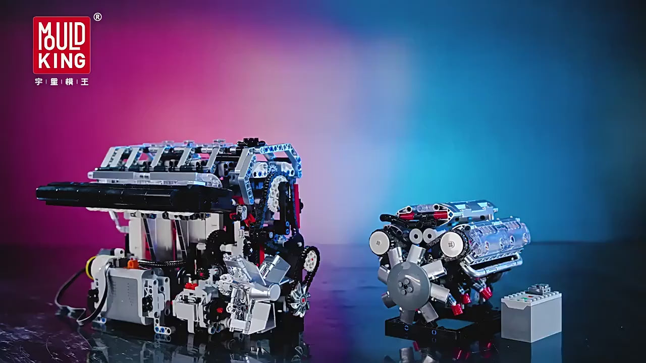 V8 Engine Building Blocks Set