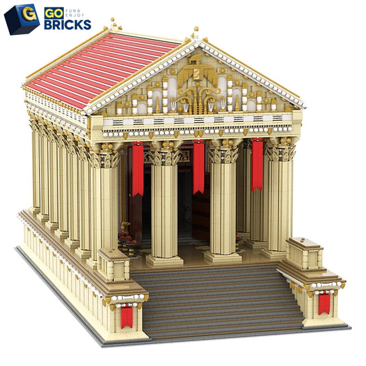 Gobricks Ancient Roman Temple Model Building Blocks