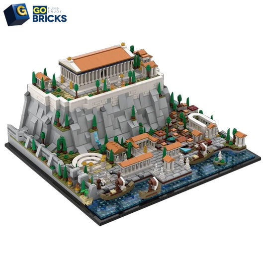 GoBricks Moc Greece Athens Acropolis Building Blocks