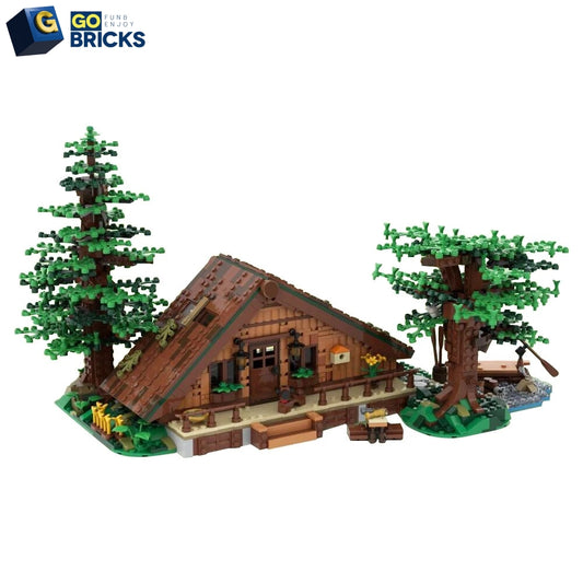 Gobricks Forest Cabin Brick Set Forest Cabin Unique House