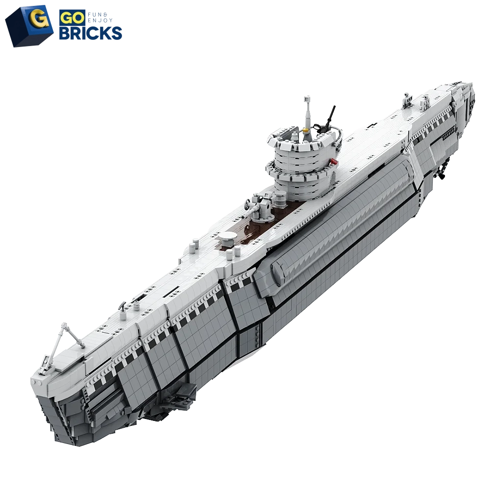 Gobricks MOC Type VIIB U-Boat Model Submarine Building Blocks