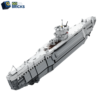 Gobricks MOC Type VIIB U-Boat Model Submarine Building Blocks