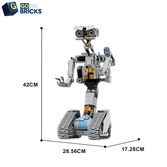 Gobricks MOC Short Circuit Johnny 5 Robot Building Block