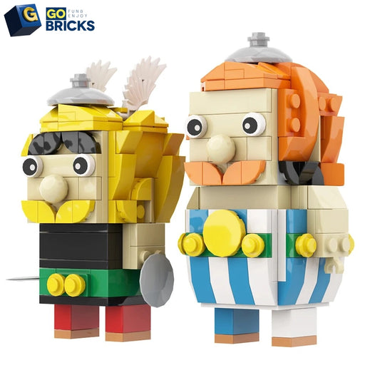Gobricks Asterixs and Obelix Brickheadz Building Blocks