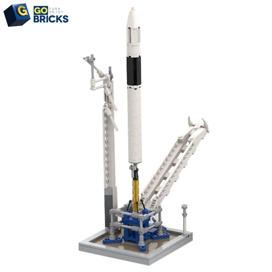 Gobricks SpaceX Falcon 1 and Launch Pad Building Blocks