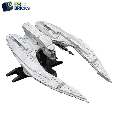 Gobricks Cylon Raider–Minifig scale Spaceship Building Blocks